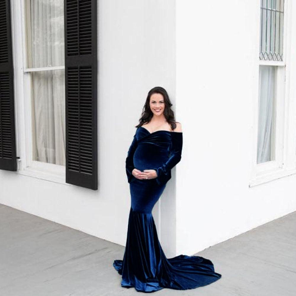 Trending Shoulderless Maternity Dresses For Photo Shoot -Sexy Long Pregnancy Dress - Maxi Gown Photography(1U5)(Z6)(Z8)(1Z1)(2Z1)(3Z1)(4Z1)(7Z1)