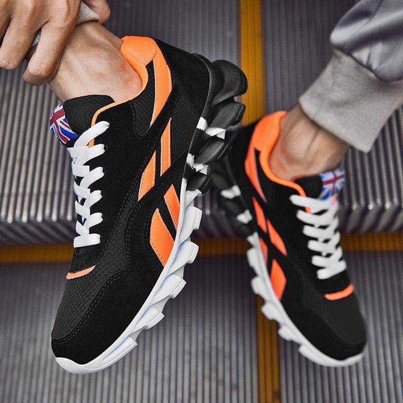 Spring Autumn Sneakers for Men - Plus Size 46 Running Shoes - Air Mesh Outdoor Sports Shoes Breathable Shoes Man White Black Blue (MSC3)(MSC7)(MSA1)(MCM)(MSA2)(1U12) - Deals DejaVu