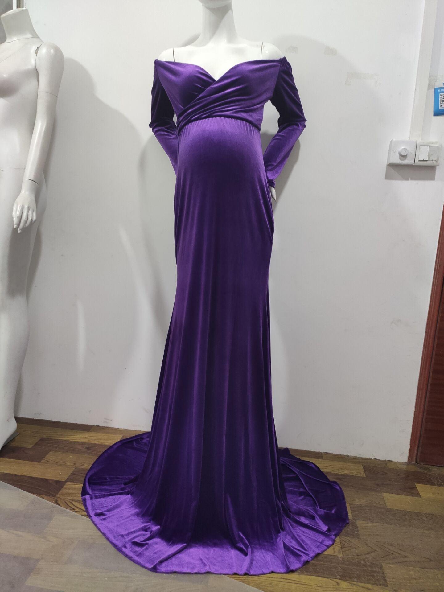 Great Winter Pregnancy Dress - Long Tail Maternity Dresses for Photo Shoot - Long Dress Gown Color Photography(1U5)(Z6)(Z8)(1Z1)(2Z1)(3Z1)(4Z1)(7Z1)