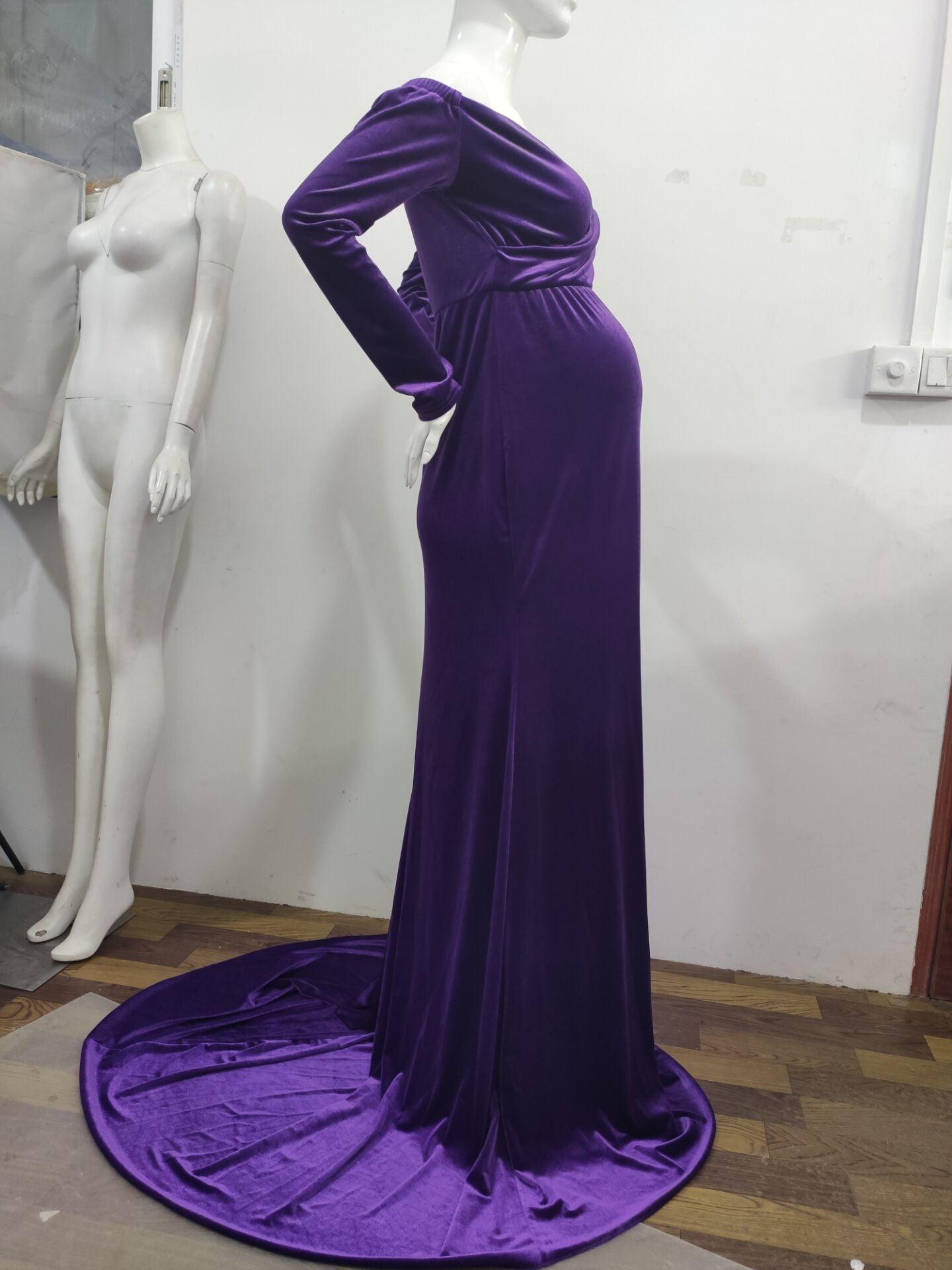 Great Winter Pregnancy Dress - Long Tail Maternity Dresses for Photo Shoot - Long Dress Gown Color Photography(1U5)(Z6)(Z8)(1Z1)(2Z1)(3Z1)(4Z1)(7Z1)