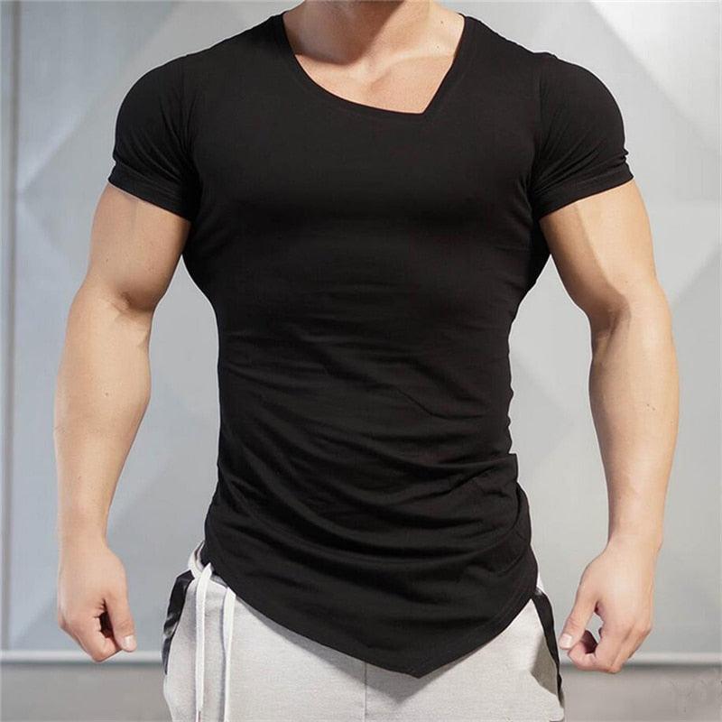 Top Brand Solid Clothing Gyms t-shirt - Mens Fitness Tight t-shirt Cotton Slim fit t shirt men Bodybuilding Summer (TM8)(1U8)(TM7)(1U101)(1U100)