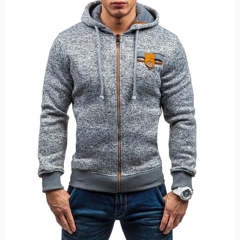 "Only For Men With Style" -Men Sports Casual Wear Zipper COPINE Fashion Jacquard Hoodies - Sweatshirts Autumn Winter Coat (TM5)(CC1)(1U100)