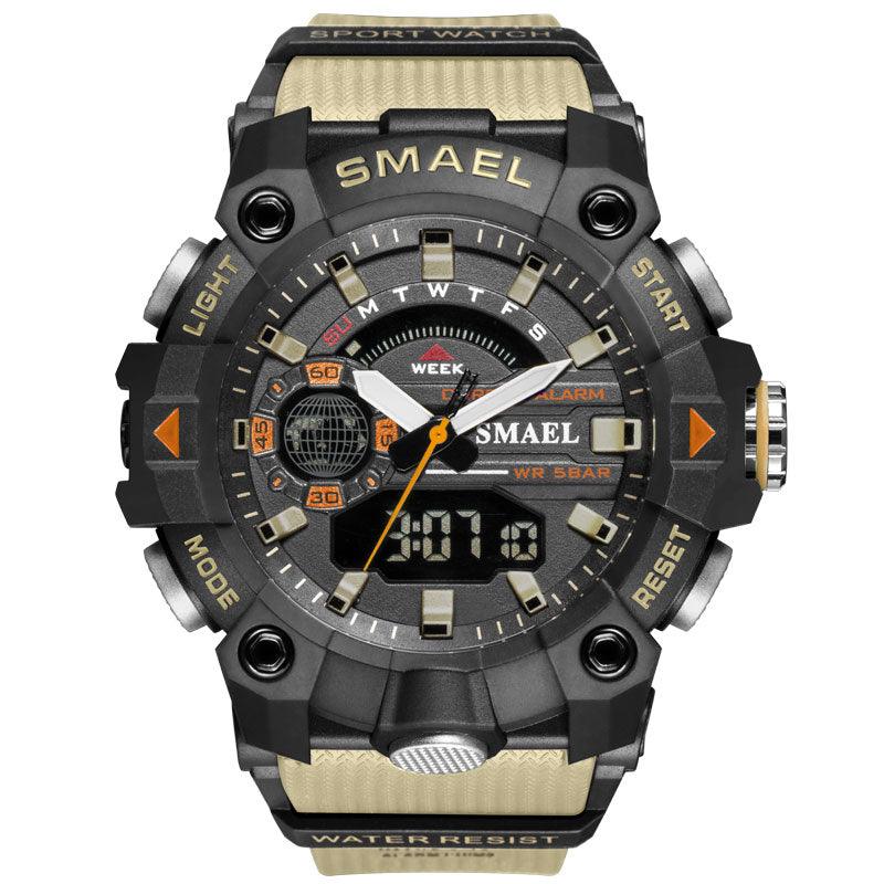 Military Watches - Men Sport Watch - New 50M Waterproof Wristwatch Stopwatch Alarm LED Light (MA9)(RW)(1U84)