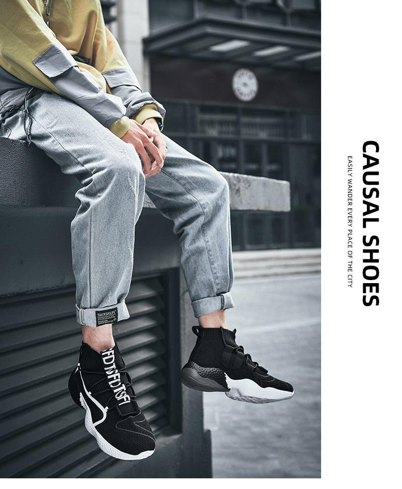 Great Men Sneaker - Soft Casual Shoes - Sock Shoes Fashion plus size 45 46 47 48 Tenis Masculino Adulto High Top Man Flat Shoes (MSC3)(MSC7)(MSA1)(MCM)(MSA2)(1U12) - Deals DejaVu