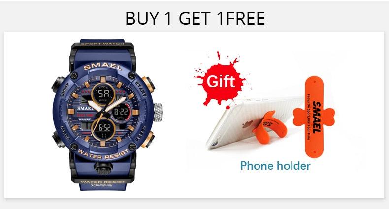 Sport Watch Men Waterproof LED Digital Watches - Stopwatch 8038 - Men Watches Quartz (MA9)(RW)(1U84)