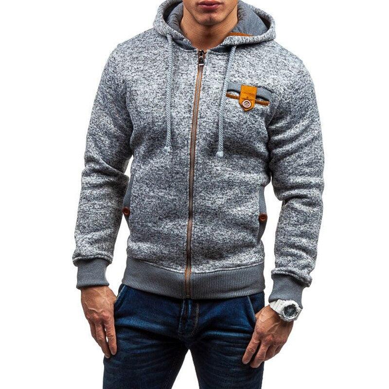 "Only For Men With Style" -Men Sports Casual Wear Zipper COPINE Fashion Jacquard Hoodies - Sweatshirts Autumn Winter Coat (TM5)(CC1)(1U100)
