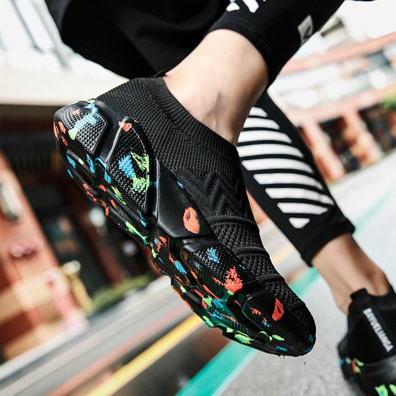 Fashion Men Shoes - Leisure Summer Super Light Breathable Woven Mesh Shoes -Star Black Casual Shoes Men Sneakers Soft Mens Trainers (MSC3)(MSC7)(MSA1)(MCM)(MSA2)(1U12) - Deals DejaVu