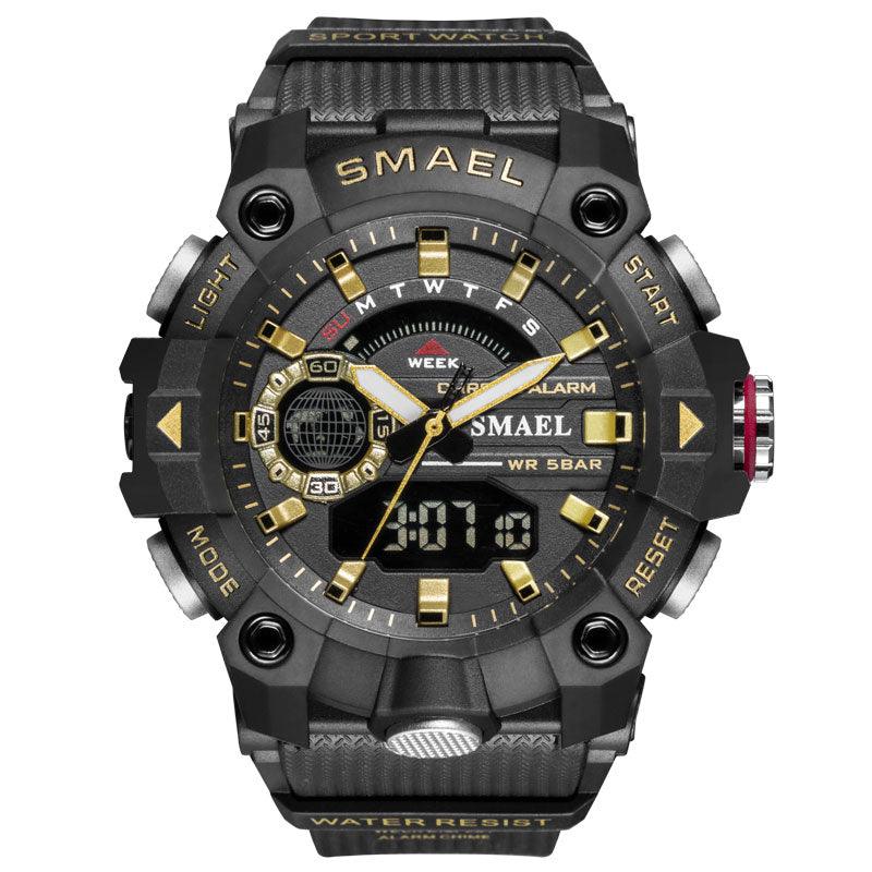 Military Watches - Men Sport Watch - New 50M Waterproof Wristwatch Stopwatch Alarm LED Light (MA9)(RW)(1U84)