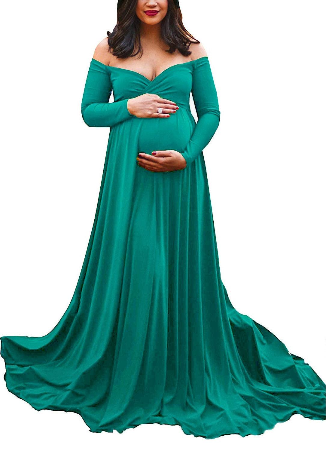 Gorgeous Pregnancy Dress for Photo Shoot - Women Baby Shower Dress - Photography Maternity Gown (1U5)(Z6)(Z8)(1Z1)(2Z1)(3Z1)(4Z1)(7Z1)
