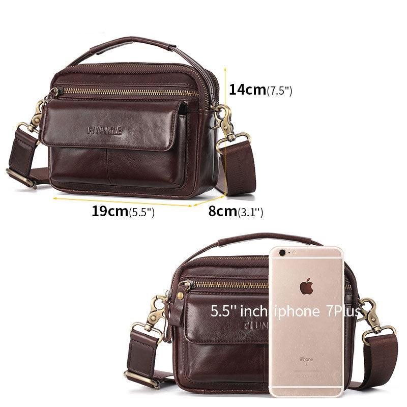 Great Men Shoulder Bag - men genuine Leather Shoulder Bags - Men Handbags Capacity Soft Leather Bag For Man Messenger Bags Tote Bag (3MA1)(LT4)(1U78) - Deals DejaVu