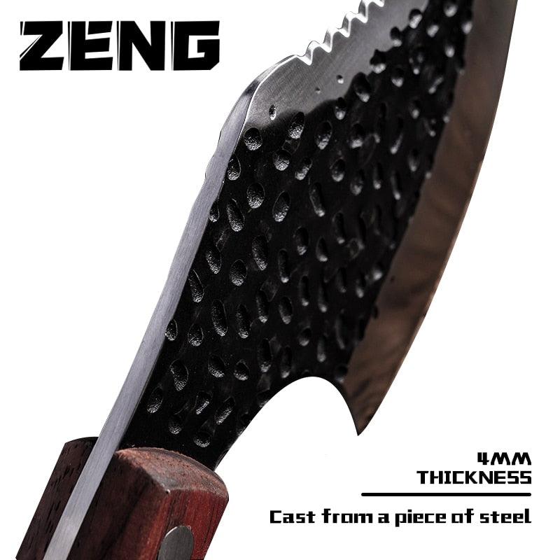 Forged Small Scimitar To Cut Meat Butcher - Boning Knife Hammered Household Outdoor Sliced Slaughter Small Kitchen Knife (AK5)(1U61)