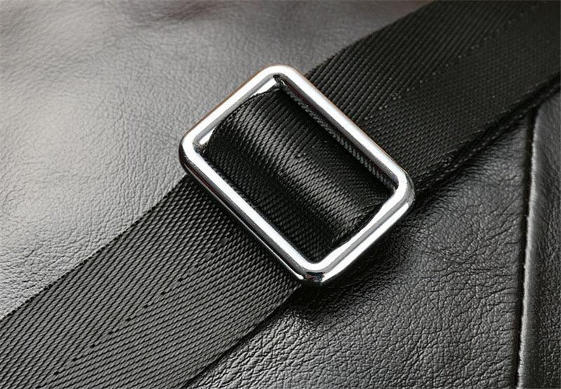 Amazing Vintage Men Genuine Leather Shoulder Bag - Mens Messenger Bags - Male Crossbody Handbag Tote Bags Business Casual Bags For Men (3MA1)(LT4)(1U78) - Deals DejaVu
