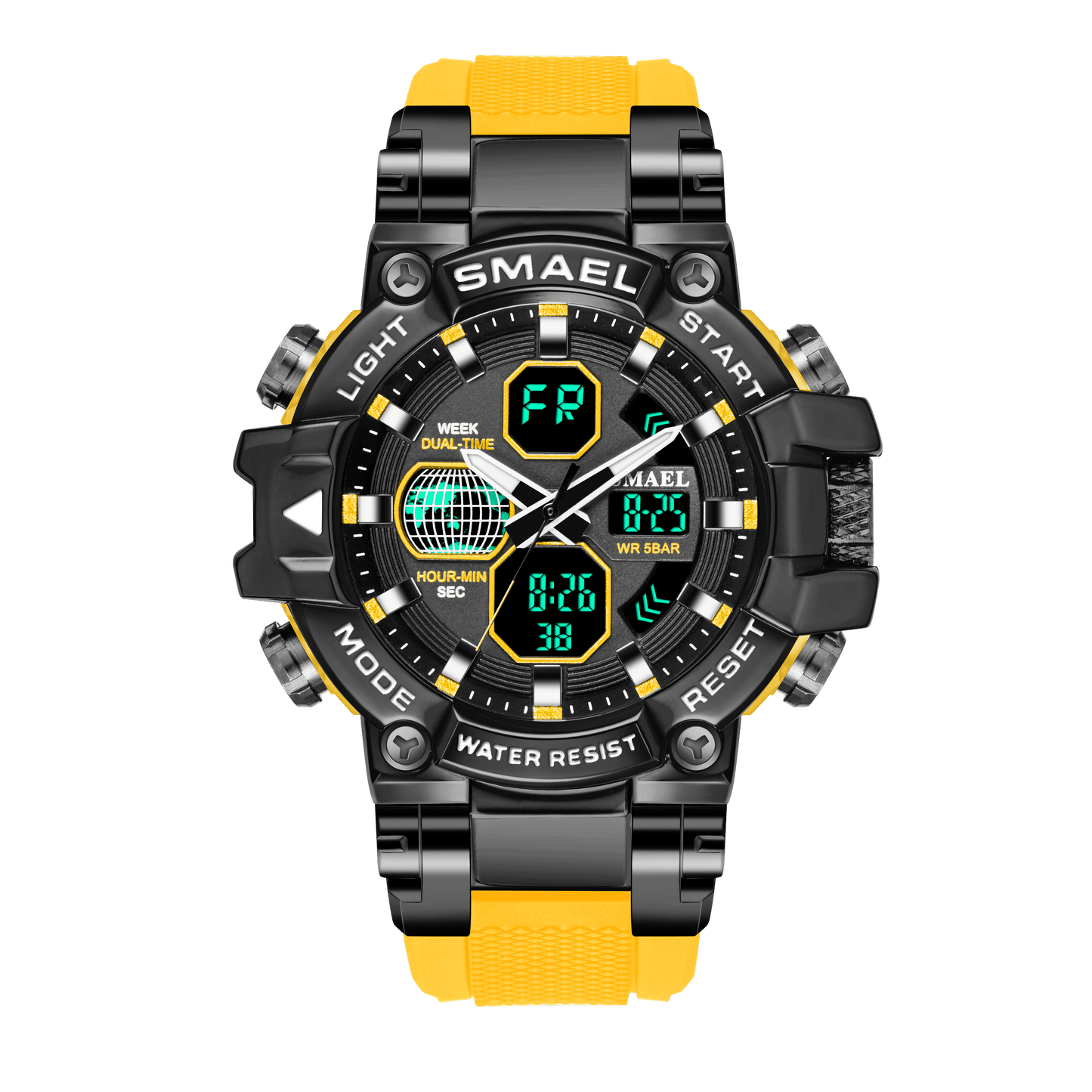 Sport Watches - Men Watch Military Army 50M Waterproof Auto Date Alarm Clock 8027 Quartz (MA9)(RW)(1U84)