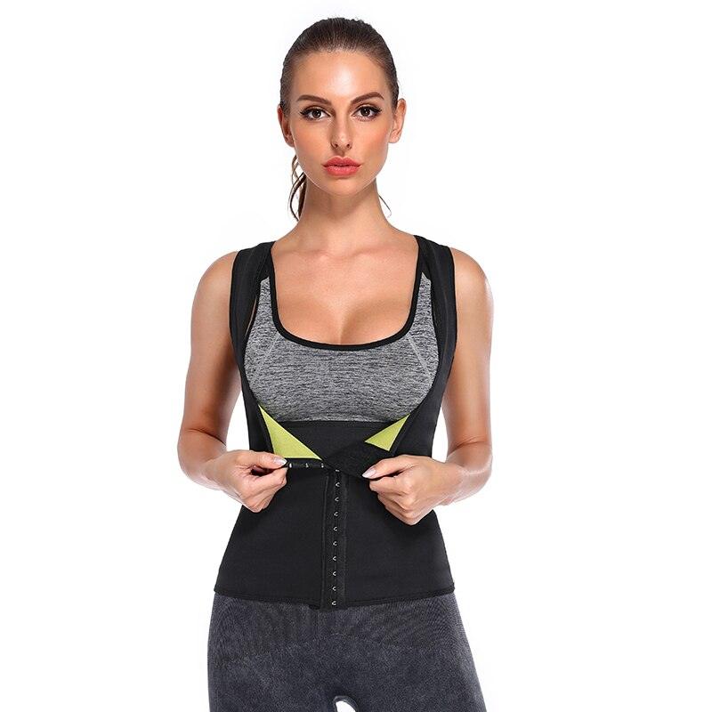 New Slim Women Neoprene Sweat Waist Trainer Corset -Trimmer Vest - Weight Loss - Sauna Tank Top Shaper Slimmer Fajas Shapewear Corset (FH)(FHW1)(1U31)(1U24)