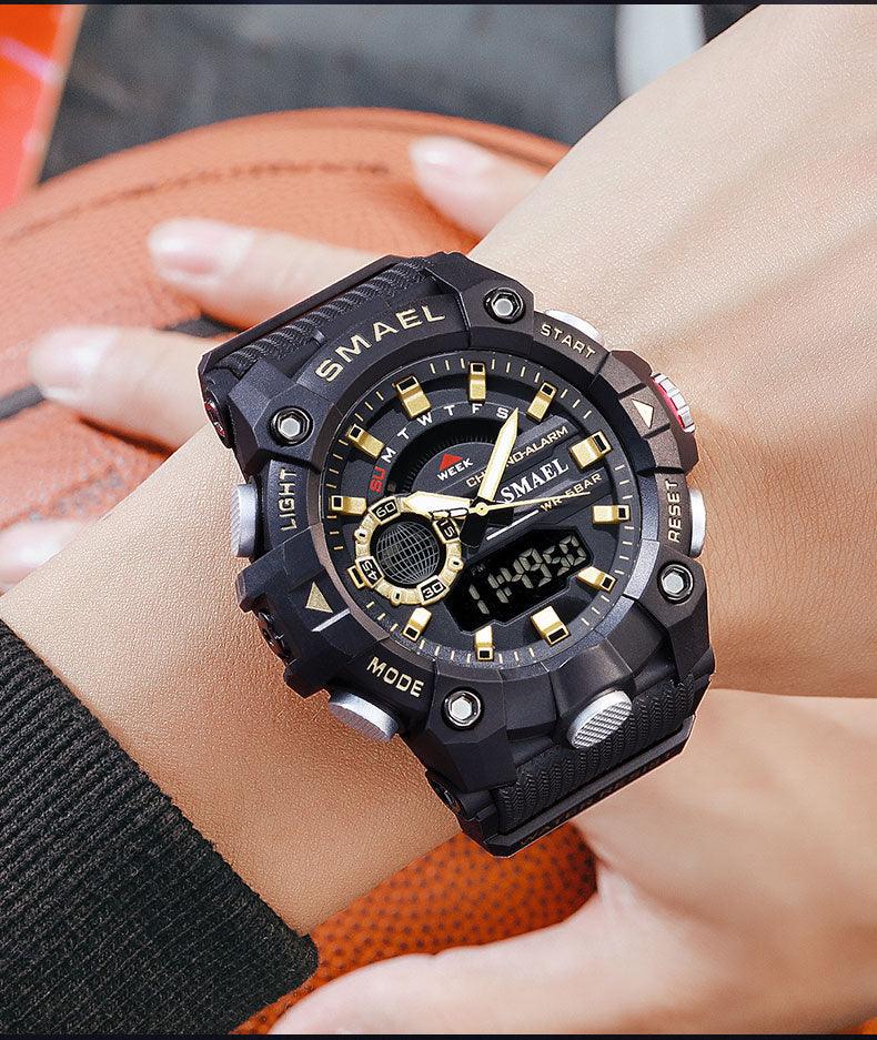 Military Watches - Men Sport Watch - New 50M Waterproof Wristwatch Stopwatch Alarm LED Light (MA9)(RW)(1U84)