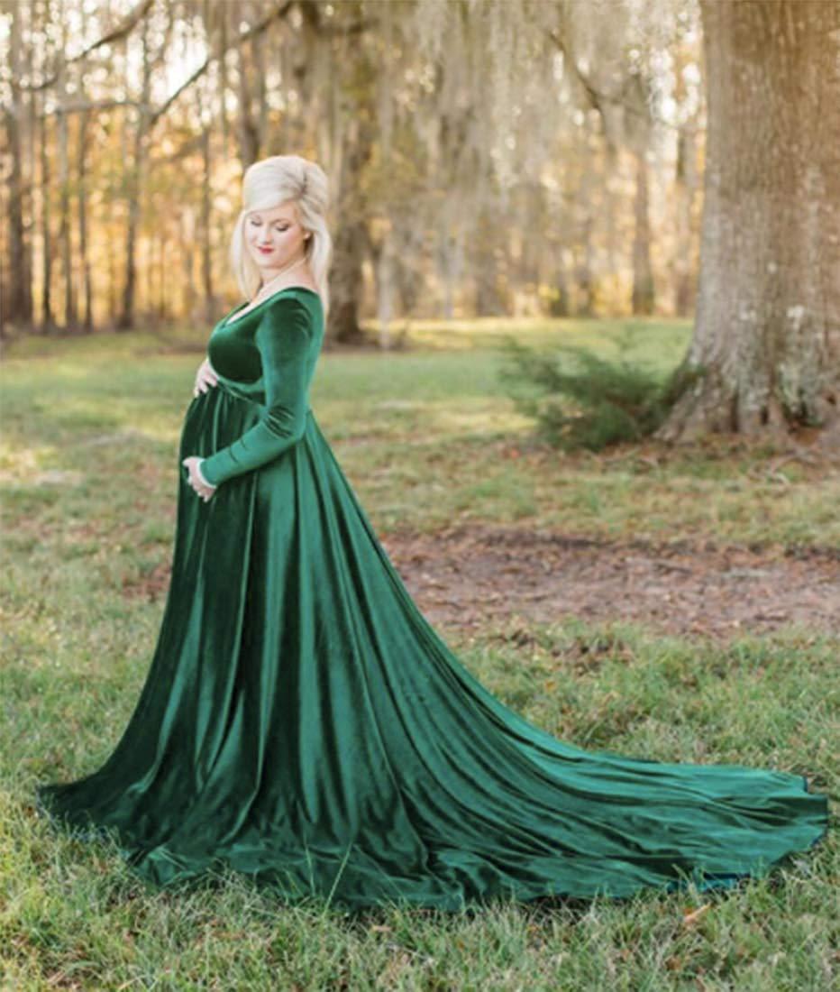 Great Winter Pregnancy Dress - Long Tail Maternity Dresses for Photo Shoot - Long Dress Gown Color Photography(1U5)(Z6)(Z8)(1Z1)(2Z1)(3Z1)(4Z1)(7Z1)