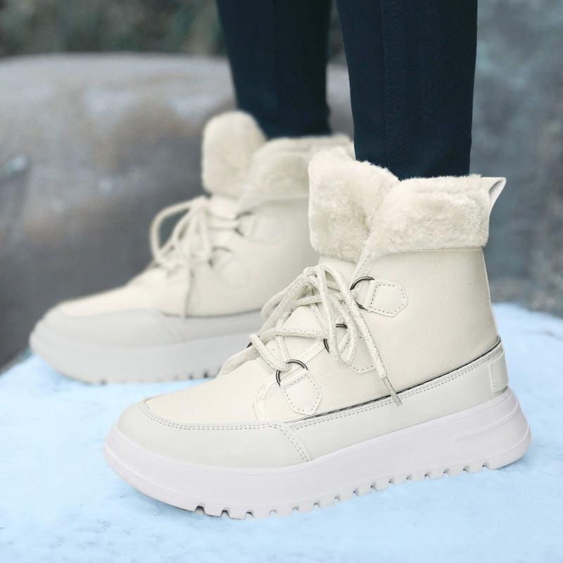 Snow Boots Outdoor Non-slip Sneakers - Plush Warm Woman Waterproof Winter Boots - Women Platform Ankle Boots (BB2)(CD)(WO4)(BB5)(F38)(3U38) - Deals DejaVu