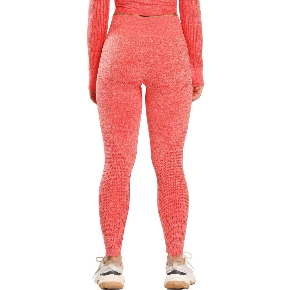 Trending High Waist Leggings - Women Smile Seamless Leggins Push Up Indoor Sport Fitness Running Pants - Elastic Trousers Gym Slim Pants (2U24)(BAP)(TBL)
