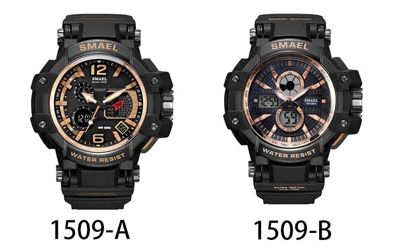 Sport Watches For Men Military Clock - Watch 50M Waterproof Luminous White Wristwatch Band (MA9)(RW)(1U84)