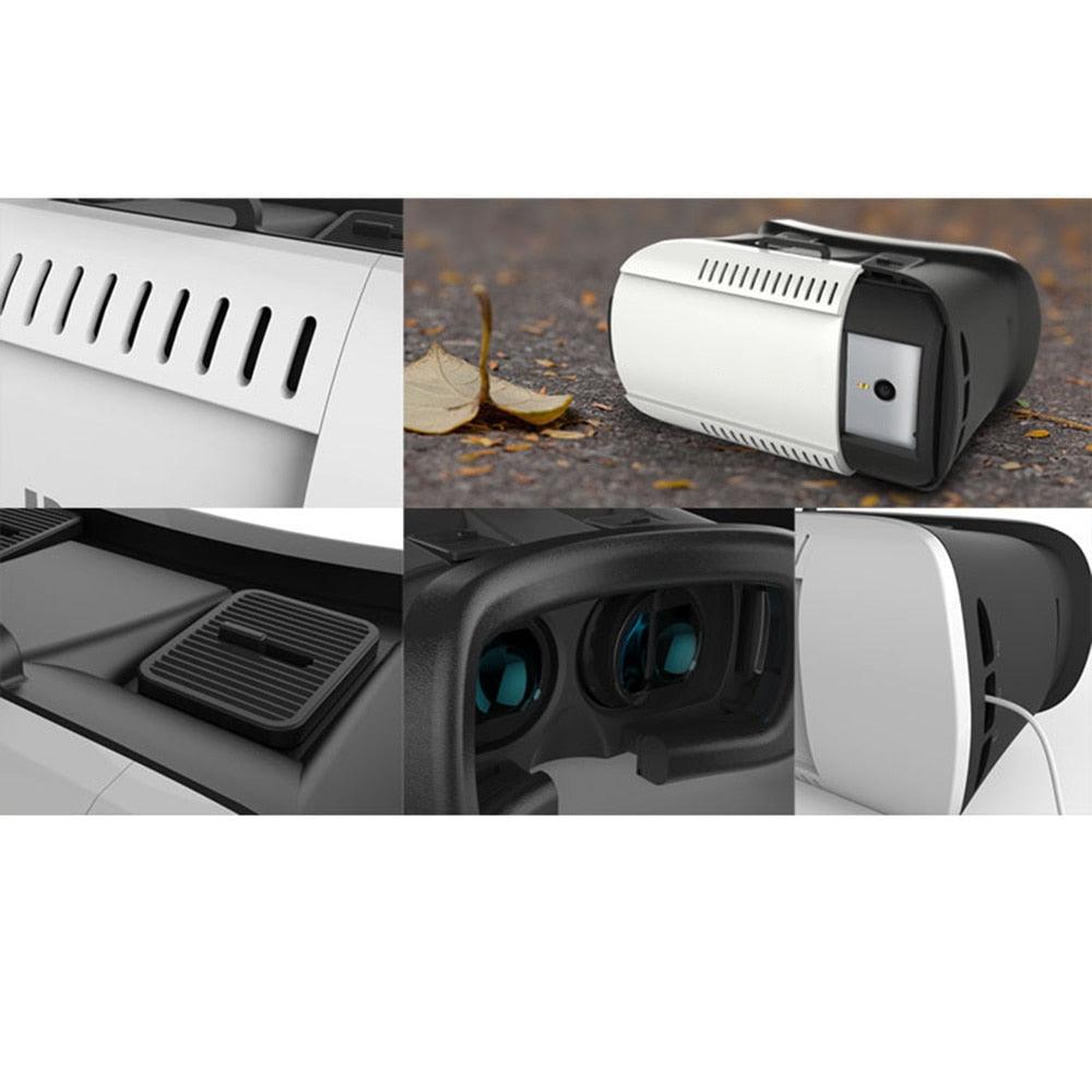 Head-mounted Cardboard Version 3D VR Glasses Virtual Reality VR DIY 3D VR Video Movie Game Glasses with Headband (RG)(1U55)