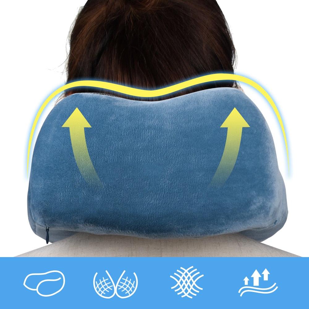 Health Care U Shaped Soft Travel Pillow - Neck Pillows For Airplane Portable Car Travel Accessories (1U105)(6LT1)