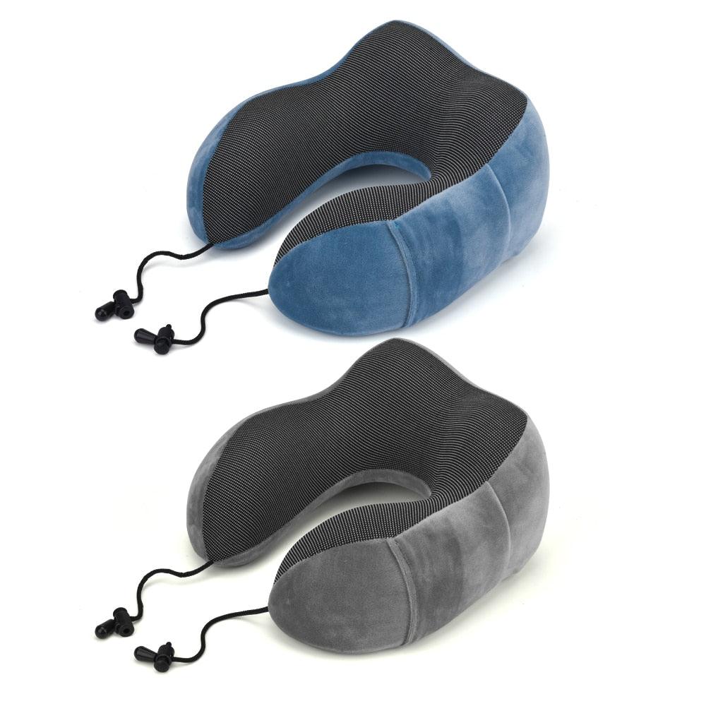 Health Care U Shaped Soft Travel Pillow - Neck Pillows For Airplane Portable Car Travel Accessories (1U105)(6LT1)
