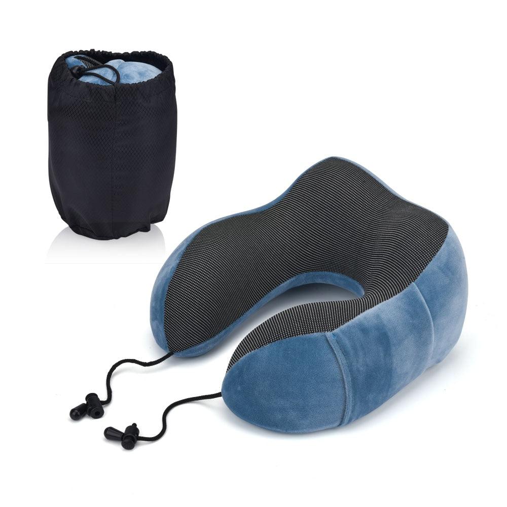 Health Care U Shaped Soft Travel Pillow - Neck Pillows For Airplane Portable Car Travel Accessories (1U105)(6LT1)