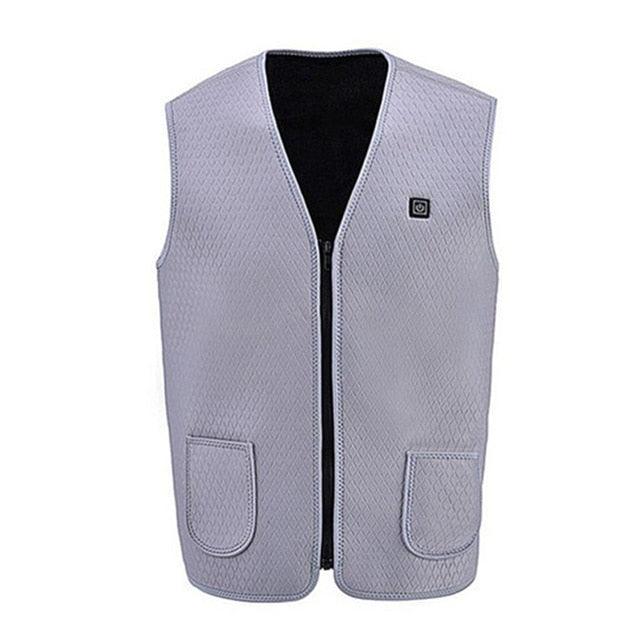 Trending Heated Vest - Men's Women Electric Heating Jacket - USB Charging Warmer Winter Sports Tank Top (1U100)(1U8)