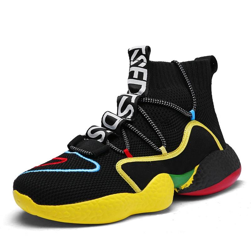 Great Men Sneaker - Soft Casual Shoes - Sock Shoes Fashion plus size 45 46 47 48 Tenis Masculino Adulto High Top Man Flat Shoes (MSC3)(MSC7)(MSA1)(MCM)(MSA2)(1U12) - Deals DejaVu
