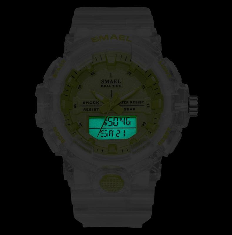 Woman Watch Quartz - Sports Watches Kids 50M Waterproof Wristwatches - Jelly Starp Clock 8025 Children Clocks Lady Watch Women (RW)(1U82)(1U84)(1U48)