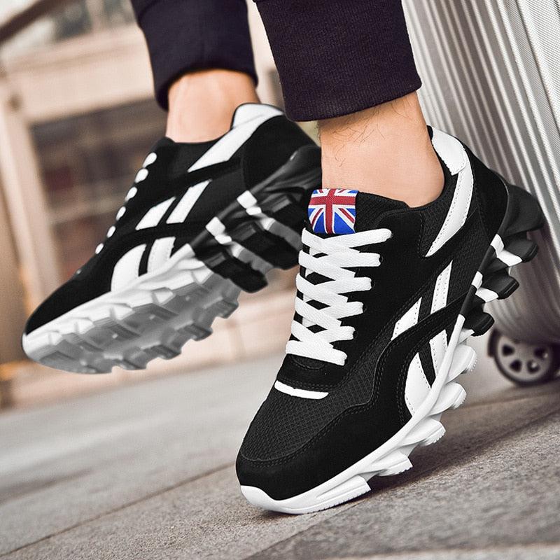 Spring Autumn Sneakers for Men - Plus Size 46 Running Shoes - Air Mesh Outdoor Sports Shoes Breathable Shoes Man White Black Blue (MSC3)(MSC7)(MSA1)(MCM)(MSA2)(1U12) - Deals DejaVu