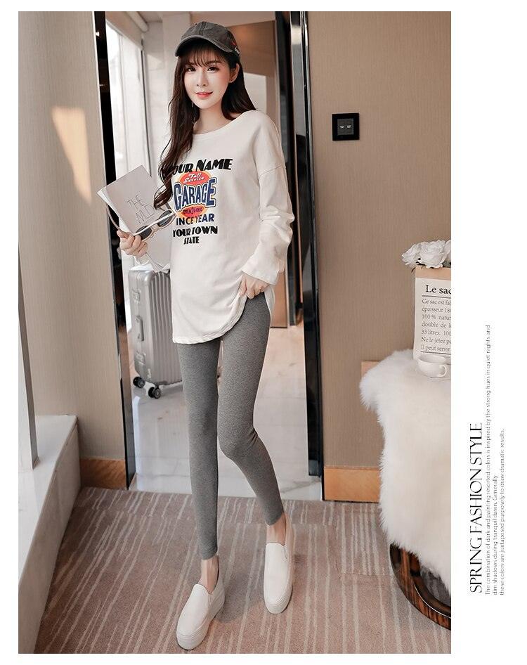 Across V Low Waist Belly Maternity Legging - Spring Autumn Fashion Knitted Clothes for Pregnant Women Pregnancy Skinny Pants (2Z7)(7Z2)(1U4)