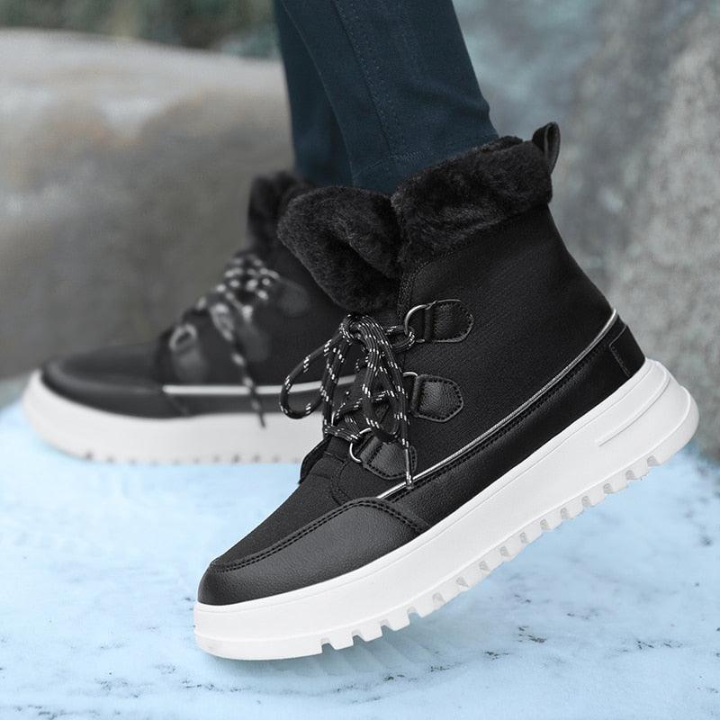 Snow Boots Outdoor Non-slip Sneakers - Plush Warm Woman Waterproof Winter Boots - Women Platform Ankle Boots (BB2)(CD)(WO4)(BB5)(F38)(3U38) - Deals DejaVu