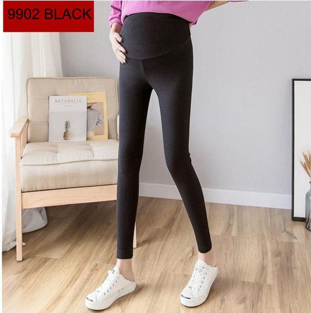 Trending Winter Maternity Leggings - Warm Trousers Plus Velvet Clothes Pregnancy Pants For Pregnant Women Thickened Leggings Clothing Pants (1U4) (Z2)
