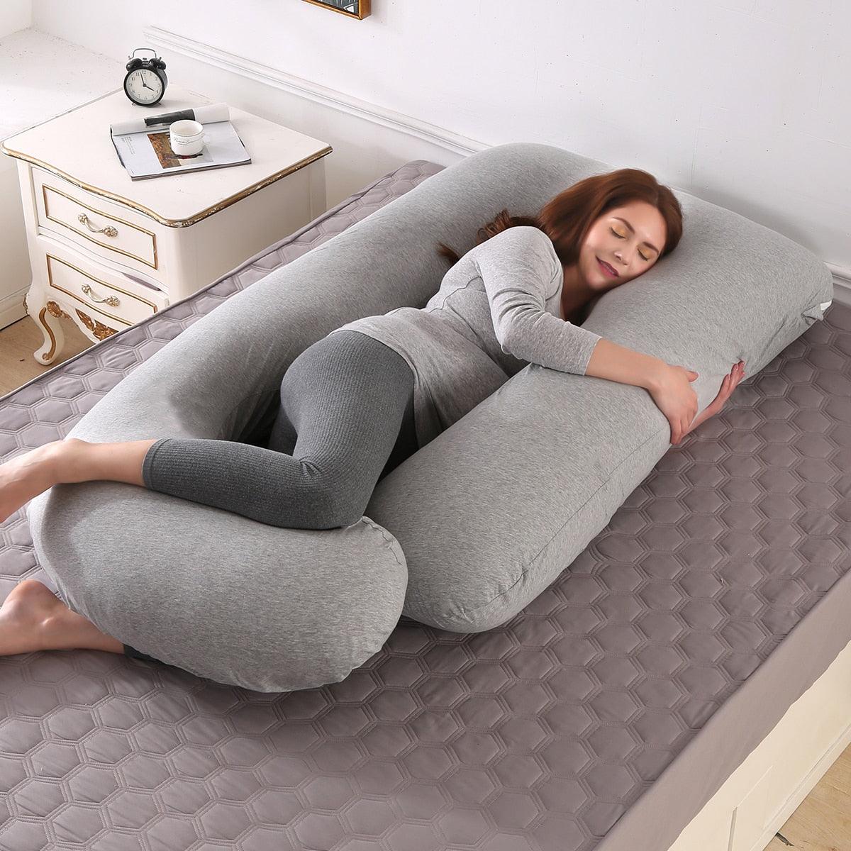 Superior Quality Pregnancy Pillow - Large Size Sleeping - Support Pillow For Pregnant Women - Nice J Shape Maternity Pillows (8Z2)(9Z2)(1Z3)(1U7) - Deals DejaVu