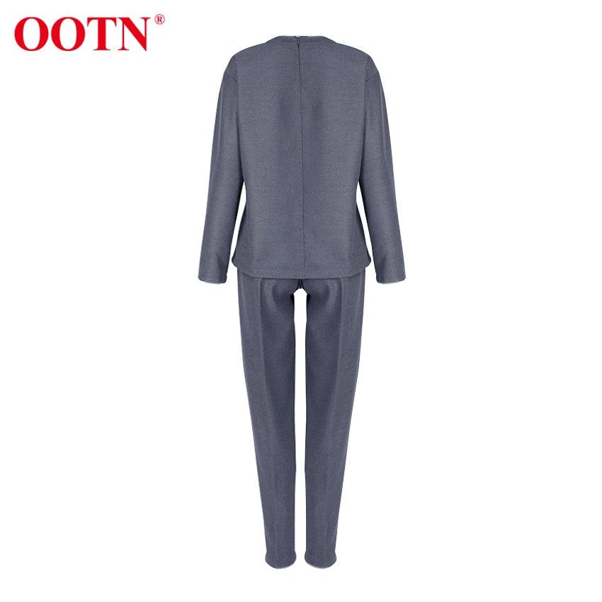Amazing Office Work Trousers Ladies High Waist Gray Pants - Women Autumn Winter Woolen Pocket Casual Pencil Pants Female Fashion (BP)(1U25) - Deals DejaVu