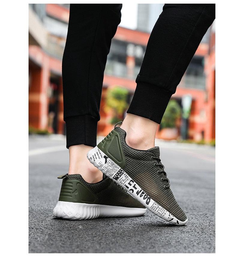 New Great Fashion Graffiti Men Shoes - Mesh Openwork Breathable Lightweight Non-slip Shoes - Men Sneakers Black Casual Loafers (MSC3)(MSC7)(MSA1)(MCM)(MSA2)(1U12) - Deals DejaVu