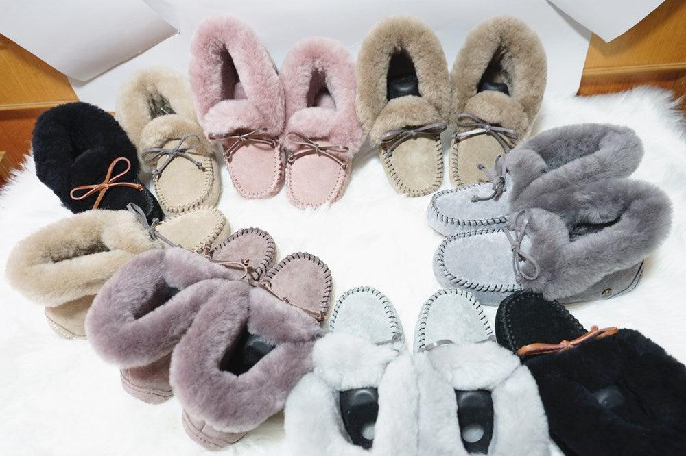 Amazing 100% Genuine Leather waterproof women flat shoes - comfortable winter warm natural fur snow shoes fashion non-slip (FS)(CD)(1U40)(1U38)(1U107)