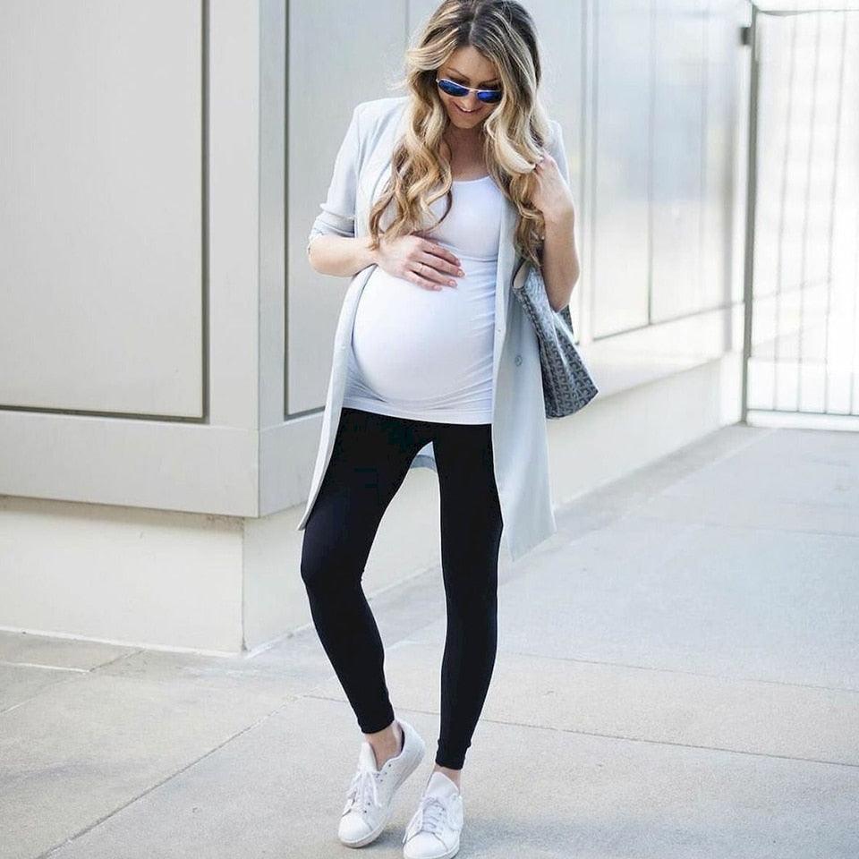 Nice Maternity Leggings - High Waist Belly Support - Leggings for Pregnant Women - Pregnancy Skinny Pants Body Shaping Postpartum Trousers (D6)(2Z7)(F6)(1U4)(7Z2) - Deals DejaVu