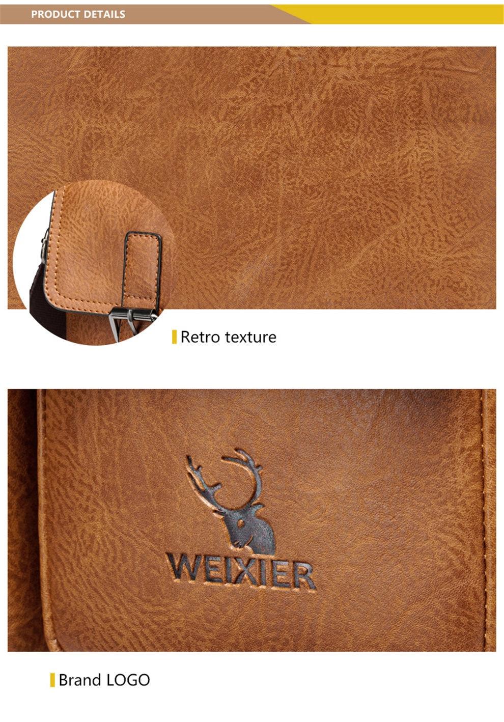 Great Men's Briefcase - Casual bag Men Small Messenger Bag - Vintage Shoulder Bags Male Flap Bags Capacity Men Handbag for male (3MA1)(LT4)(1U78) - Deals DejaVu