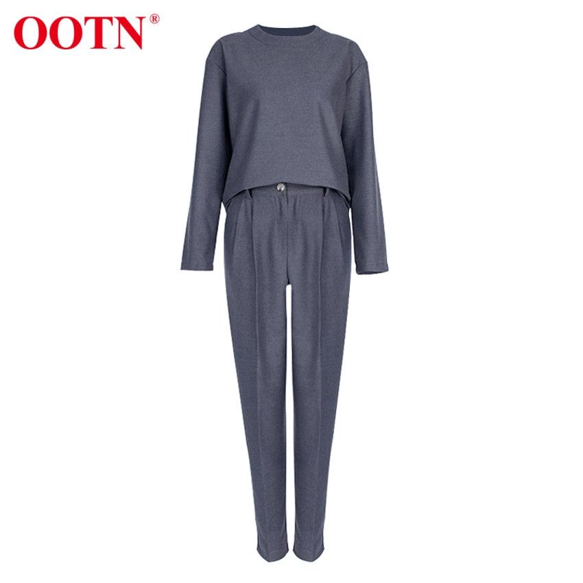Amazing Office Work Trousers Ladies High Waist Gray Pants - Women Autumn Winter Woolen Pocket Casual Pencil Pants Female Fashion (BP)(1U25) - Deals DejaVu