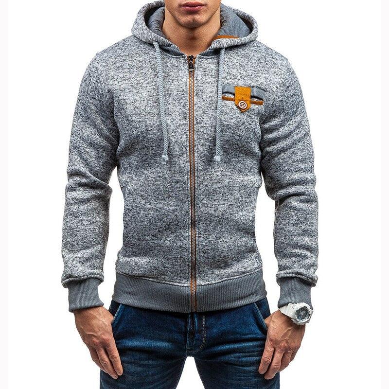 "Only For Men With Style" -Men Sports Casual Wear Zipper COPINE Fashion Jacquard Hoodies - Sweatshirts Autumn Winter Coat (TM5)(CC1)(1U100)