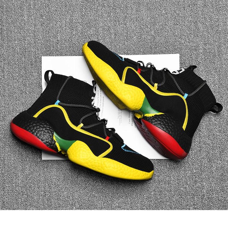 Great Men Sneaker - Soft Casual Shoes - Sock Shoes Fashion plus size 45 46 47 48 Tenis Masculino Adulto High Top Man Flat Shoes (MSC3)(MSC7)(MSA1)(MCM)(MSA2)(1U12) - Deals DejaVu