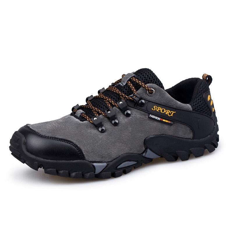 Great Casual Men Shoes Outdoor Leather Lace-up Mans Sneaker - Autumn Black Male Slip Anti-skid Walking Footwear Plus Size 38-46 (MSC3)(MCM)(1U16)(1U12)(MSC2A) - Deals DejaVu