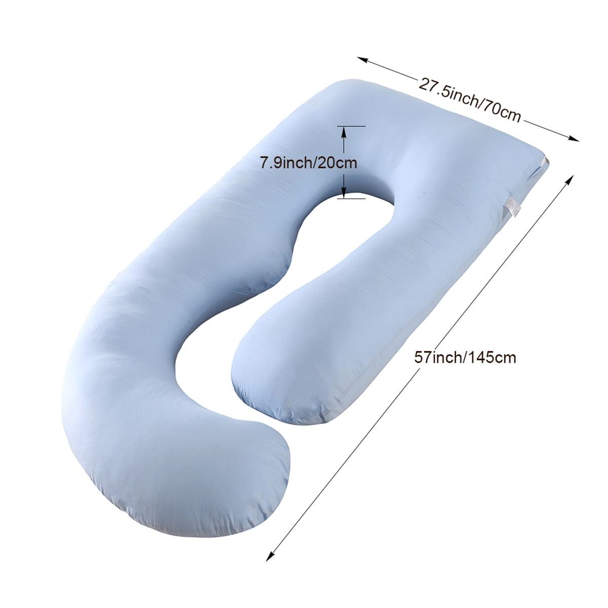 Superior Quality Pregnancy Pillow - Large Size Sleeping - Support Pillow For Pregnant Women - Nice J Shape Maternity Pillows (8Z2)(9Z2)(1Z3)(1U7) - Deals DejaVu