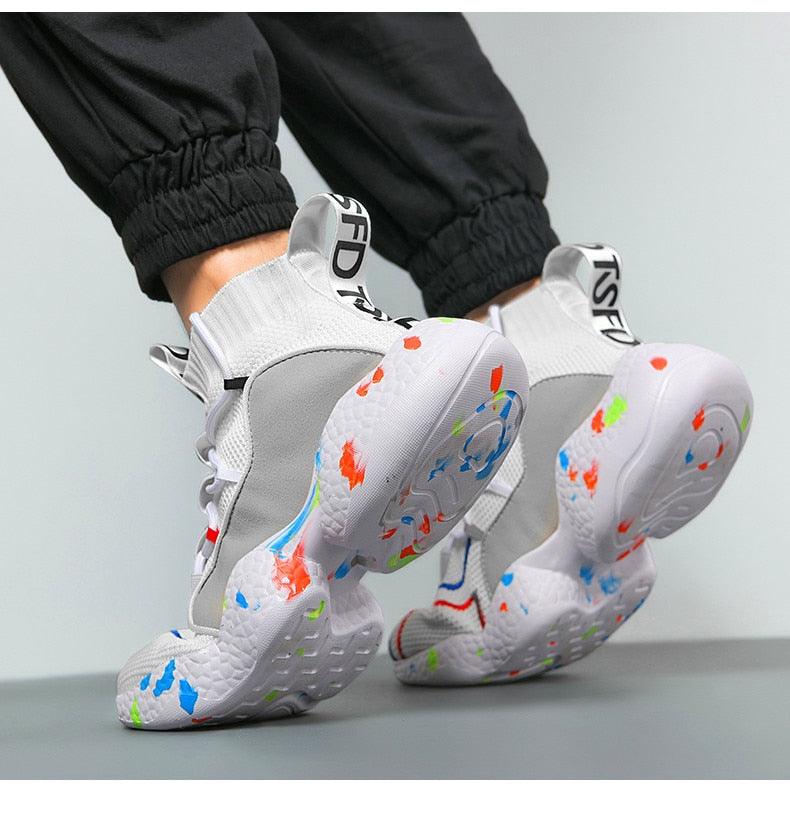 Great Men Sneaker - Soft Casual Shoes - Sock Shoes Fashion plus size 45 46 47 48 Tenis Masculino Adulto High Top Man Flat Shoes (MSC3)(MSC7)(MSA1)(MCM)(MSA2)(1U12) - Deals DejaVu