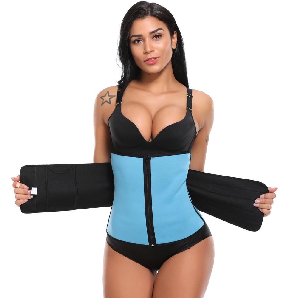Gorgeous Sweat Shapewear - Waist Trainer Neoprene Sauna Belt For Women - Weight Loss Waist Cincher Body Shaper Tummy Control Fitness Belt (FH)(FHW1)(1U31)(1U24)