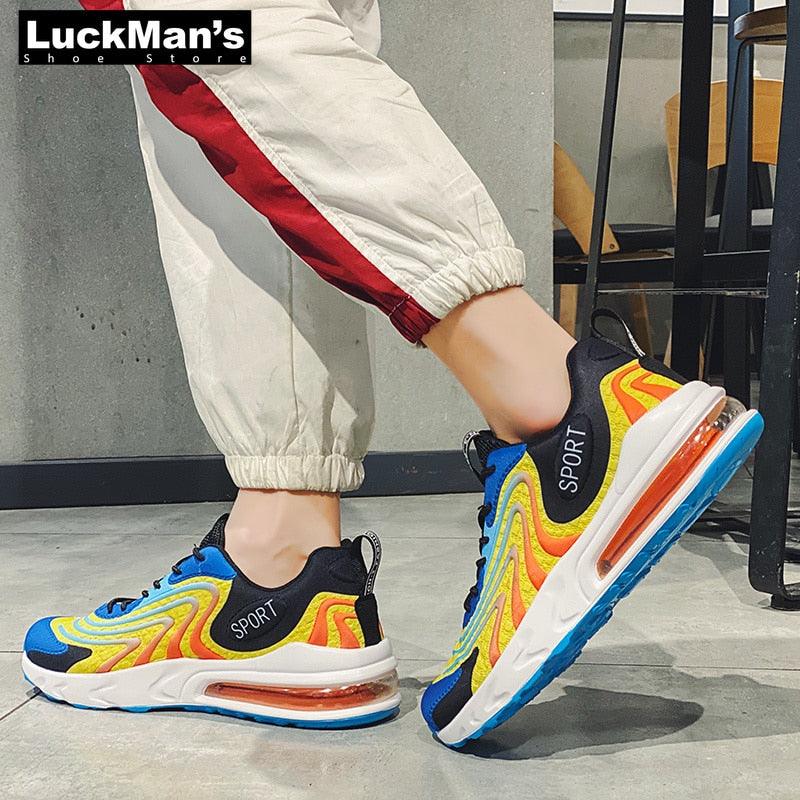 Cool New Men Chunky Sneakers Lace-up Flat Casual Shoes with Platform - Stylish Mixed Color Breathable Adult Male Tenis Footwear (MSC3)(MSC7)(MSA1)(MCM)(MSA2)(1U12) - Deals DejaVu