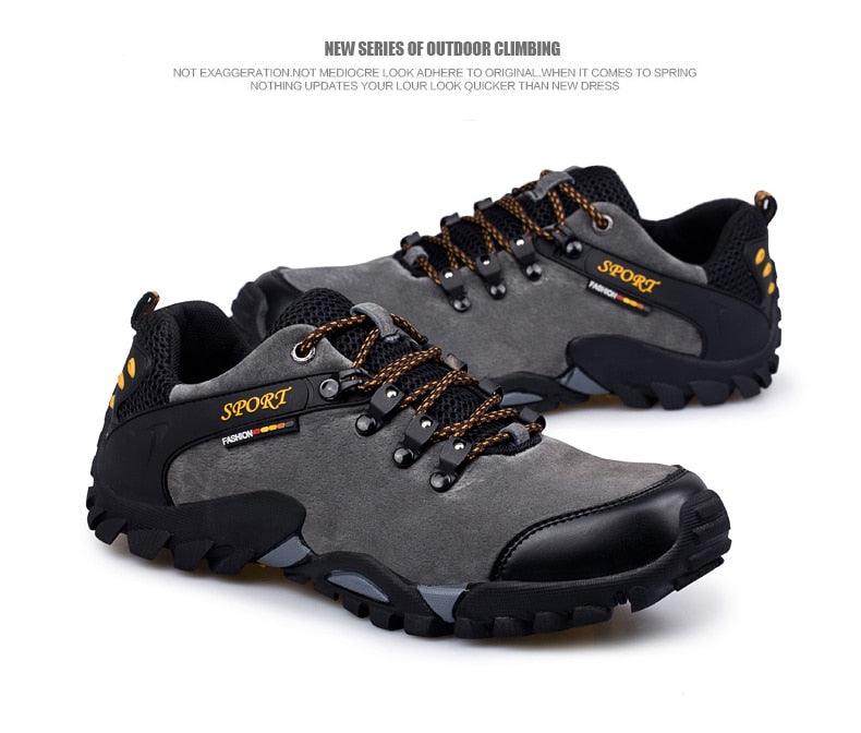 Great Casual Men Shoes Outdoor Leather Lace-up Mans Sneaker - Autumn Black Male Slip Anti-skid Walking Footwear Plus Size 38-46 (MSC3)(MCM)(1U16)(1U12)(MSC2A) - Deals DejaVu