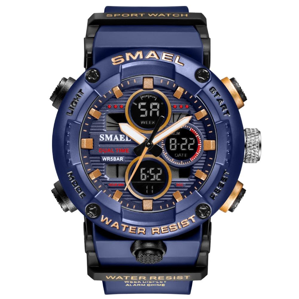 Sport Watch Men Waterproof LED Digital Watches - Stopwatch 8038 - Men Watches Quartz (MA9)(RW)(1U84)